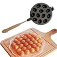 thumbnail image 4 of Necan redonda de 12 cavidades para molde Huevo Waffle Sartén para estufa de gas Hornear para molde, 4 of 7