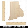 thumbnail image 2 of Rhode Island State Silhouette Wood Shape Unfinished Piece Cutout Craft DIY Projects - 4.70 Inch Size - 1/8 Inch Thick, 2 of 7
