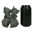 thumbnail image 6 of Fantasy Fiery Romance Dragon Lovers Hugging Garden Figurine Faux Stone Resin, 6 of 9