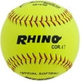 thumbnail image 6 of Champion Sports 11" Leather Cover Softballs - Poly Core - Medium Compression - NFHS Approved - Raised Seams - Optic Yellow - Pack of 12, 6 of 6