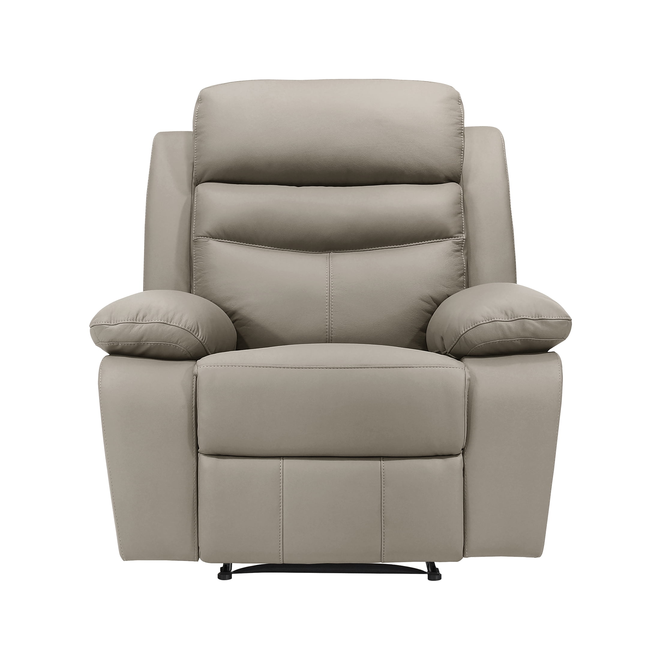 OakvillePark Blossomreach Leather Match Manual Recliner, Latte