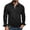Black, variant on Iyufng Mens Corduroy Long Sleeve Henley Shirts Three Button Half Placket Chest Pocket Relaxed Fit Daily Casual Long Sleeve Pullover Top