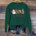 thumbnail image 2 of WEAIXIMIUNG Sweat-Shirt Blanc pour Femmes Mode Hiver Imprimé Festif de Noël Col Rond, 2 of 3