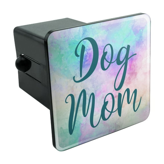 Dog Mom Tow Trailer Hitch Cover Plug Insert