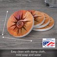 thumbnail image 2 of Thirstystone "Spiral Sun" 4-Pack Natural Sandstone Coasters, 2 of 6