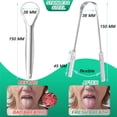 thumbnail image 2 of Tongue Scraper Cleaner for Adults , 5 Pack 100% BPA Free Fresher Tongue Tools, Bad Breath Remove Reusable Stainless Steel Tounge Scrapper Set, 2 of 5