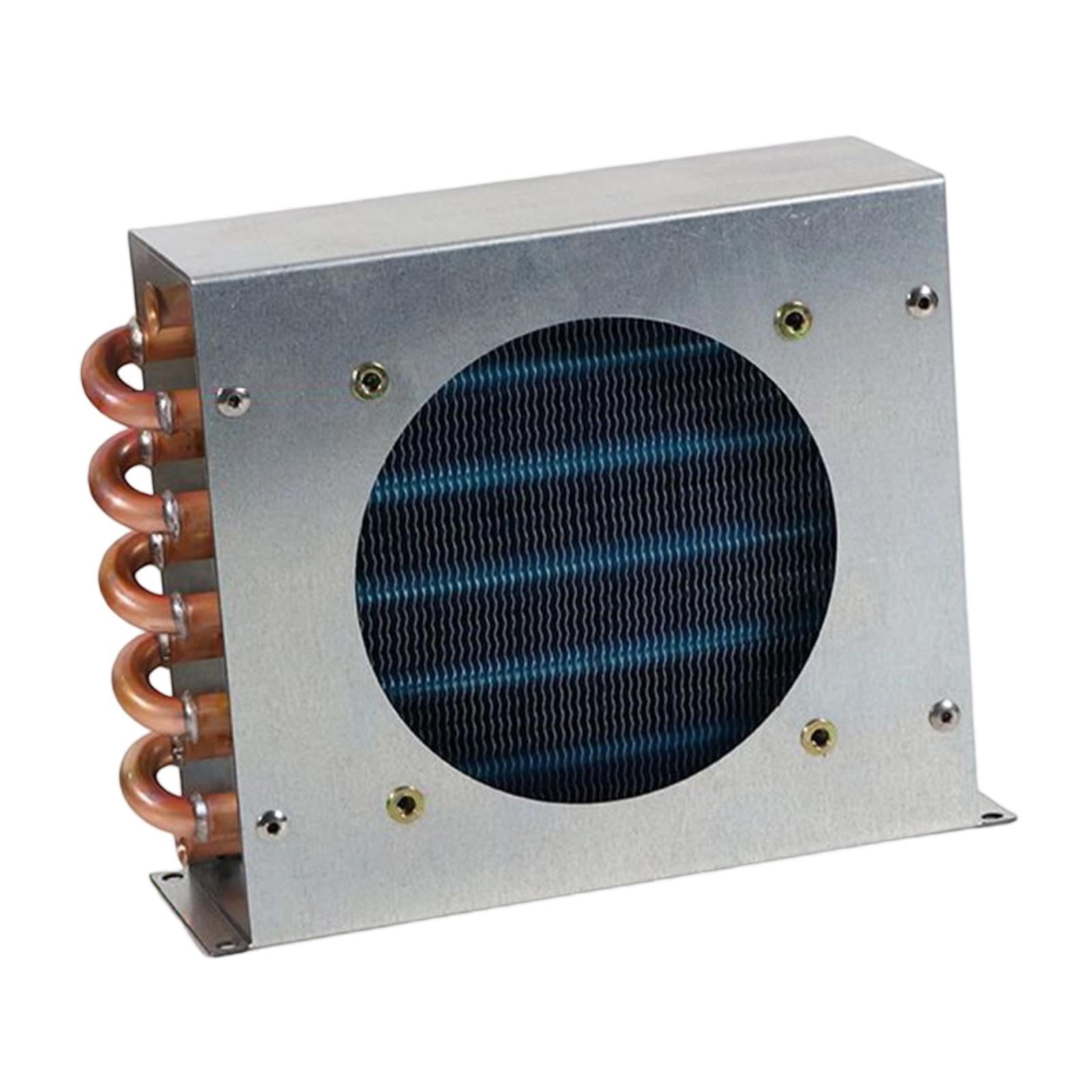 JISADER Condenser for Refrigerator Compact with Shell for Industrial DIY Compressors 2x6x155