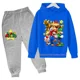 thumbnail image 1 of Sudadera con capucha de Super Mario Bros para niños y niñas, conjunto de Sudadera con capucha de dibujos animados para bebés, ropa con capucha de Anime, Jersey de manga larga y pantalones, 1 of 1