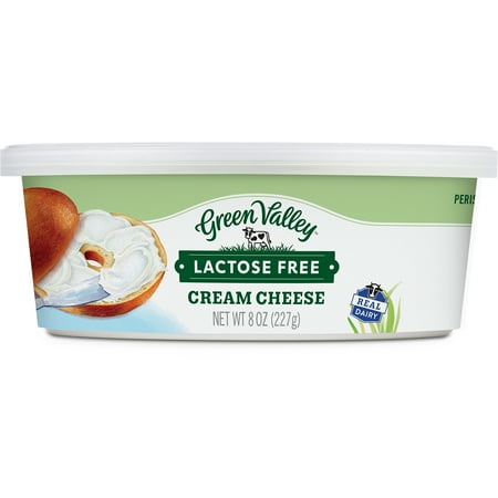 Green Valley Lactose Free Cream Cheese, Spreadable 8 oz Tub