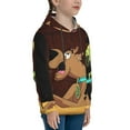 thumbnail image 3 of Lsque Scooby-Doo Patten Youth Hoodie Sweatshirt Pullover with Kangaroo Pocket Boys and Girls Hoodie Warm Hoodie for Kids, 3 of 8