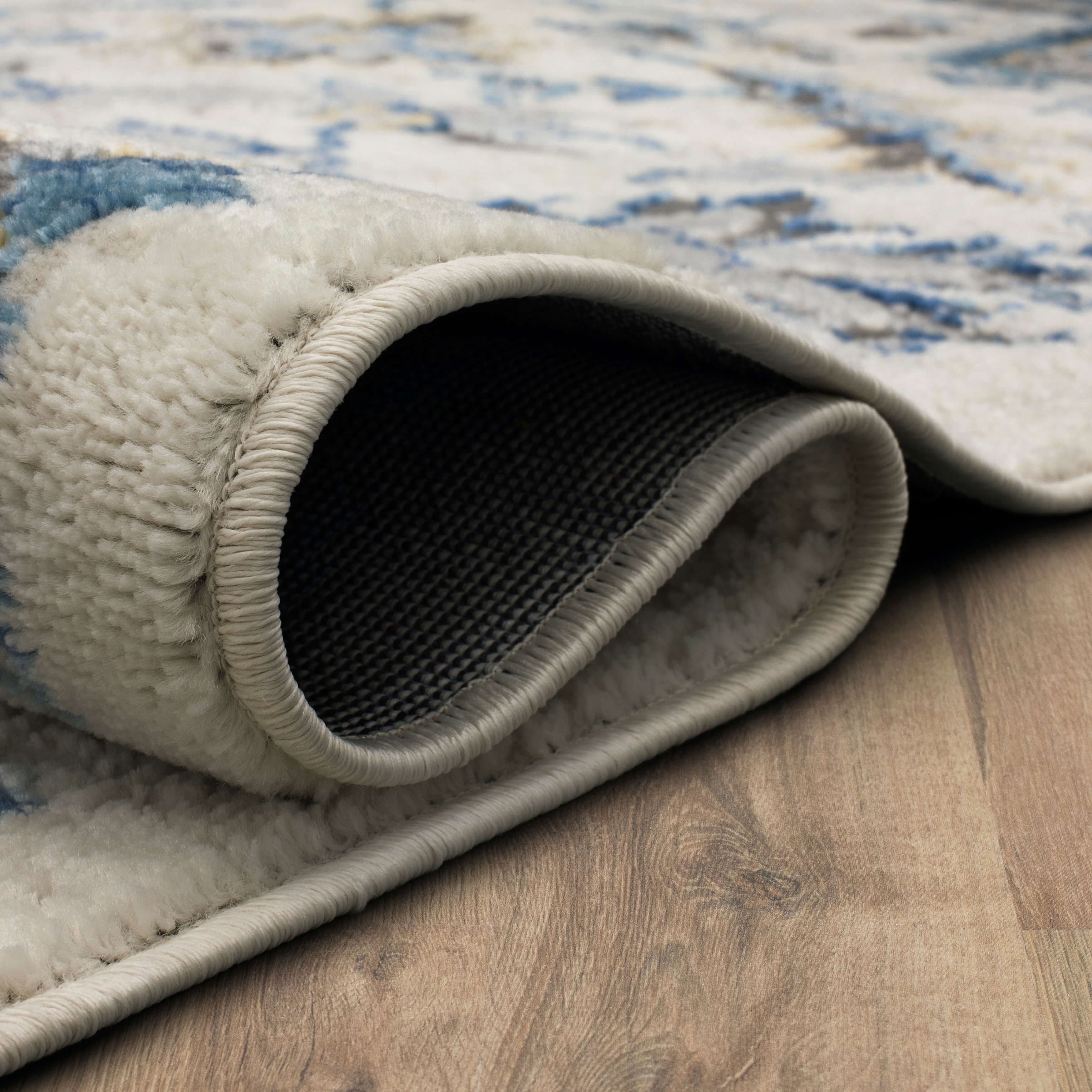Mohawk Home Lambert Washable Low Pile Stain and Fade Resistant Indoor Area Rug, Blue, 2'11" X 5'