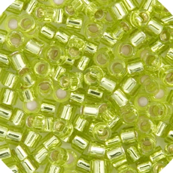 Miyuki Delica 10/0 RD 5.2gms DB0147 Perles de Rocaille Japonaises - Chartreuse Doublée Argent - D147