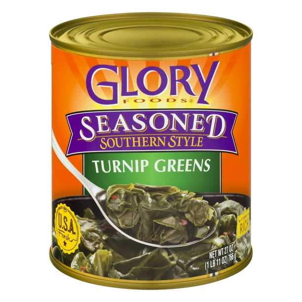 6 Pack Glory Foods Seasoned Southern Style Turnip Greens 27 Oz Walmart Com Walmart Com