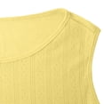 thumbnail image 5 of JGGSPWM Mini Dress for Women Solid Color Ruffle Hem Sleeveless Round Neck Dress Summer Beach Women's Casual Dresses Yellow M, 5 of 7