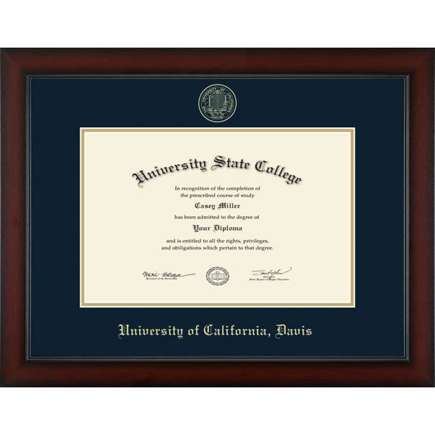 University of California Davis Diploma Frame