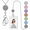 2-sparkle, variant on 2-sparkle Stainless Steel Lanyard ID Badge Holder Keychain Necklace
