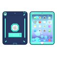 thumbnail image 3 of iPad Pro 10.5 Case , iPad Air 3rd Generation Case, Dteck Heavy Duty Shockproof Three Layer Plastic and Silicone Protective Cover with Kickstand, Free Soft Screen Protector Film, Navy/Mint, 3 of 6