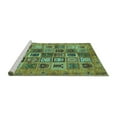 thumbnail image 2 of Ahgly Company Machine Washable Indoor Rectangle Abstract Turquoise Blue Modern Area Rugs, 8' x 10', 2 of 4
