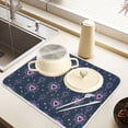 thumbnail image 6 of Ryvnso Fireworks Hearts Dish Drying Mat for Kitchen Countertop 16x18 Small Dish Pad Drainer Rack Dish Sink Mats, 6 of 7
