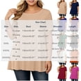 thumbnail image 3 of ClodeEU Plus Size Women's Round Neck Short Sleeve Tunic Top,Casual Loose A Line Flared Hem Solid Swing Blouse ,Women's Plus XXXXXL, 3 of 6