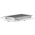 thumbnail image 2 of 24" x 30" Stainless Steel Floor Trough Drain, 14-Gauge with Subway-Style Grating & Removable Drain Basket, NSF Listed (KM-FTG-2430), 2 of 9