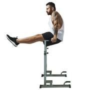HooKung Adjustable Dip Bar Heavy Duty Steel Dip Station Power Tower Dip Station Pull up Bar Power with Max Weight 330Ibs