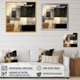 thumbnail image 4 of DESIGN ART Designart "Black Mid Century Fusion Ii" Modern Midcentury Canvas Wall Art 16 in. wide x 16 in. high, 4 of 5