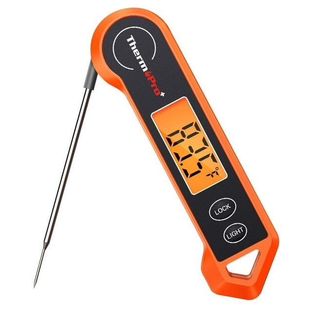 ThermoPro TP19H Termómetro Digital para Carne, Resistente Al Agua, para Asar a la Parrilla, con Retroiluminación Ambidiestra y Sensor de Movimiento, Ideal para Cocinar en la Cocina, para BBQ, Parrilla