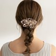 thumbnail image 4 of Milisten Elegant Golden Flower Hair Clip with Crystal Accents for Secure Hold and Comfortable Wear, 4 of 6