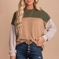 thumbnail image 2 of Bmisegm Femmes Col Montant Manches Longues Sweat-Shirt Décontracté à Fermeture Éclair Vert m, 2 of 3