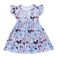 thumbnail image 2 of Disney-vestido de Mickey Mouse para niñas, ropa informal de seda de leche, Castillo Mágico, acampanado, 2022, 2 of 3
