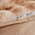 thumbnail image 6 of Wajade Fluffy Comforter Cover Set Rabbit Bubble Faux Fur Duvet Cover Luxury Cozy Bedding Set 3 Pieces with Zipper -1 Duvet Cover and 2 Pillow Cases,Coffee Tie Dye Full Size Set, 6 of 7