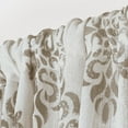 thumbnail image 2 of Exclusive Home Nagano Medallion Belgian Linen Rod Pocket Curtain Panel Pair, 54"x96", Taupe, 2 of 5
