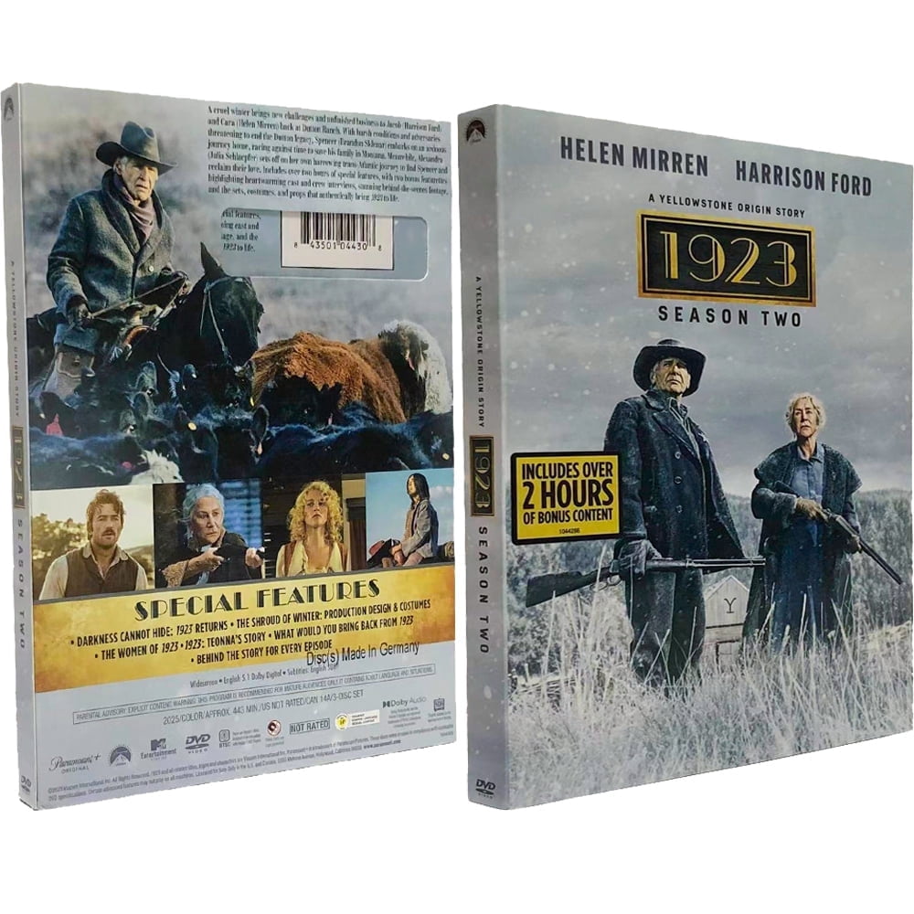 1923: A Yellowstone Origin Story – The Complete Season Two (DVD, 2025, 3-Disc Box Set) – New & Sealed