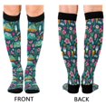 thumbnail image 4 of FORMRS Womens Knee High Socks Casual Long Thick Travel Daily Wear, 1 Pair, Green Vibrant Truck Pattern, 4 of 6
