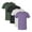 Bright +Dark Color 4 Pack, variant on Men’s CVC T-Shirt 52/48 Cotton Polyester Blend Solid Color Plain Tees Bulk Pack for Printing or Everyday Wear (Bright +Dark Color 6 Pack, 2XL)