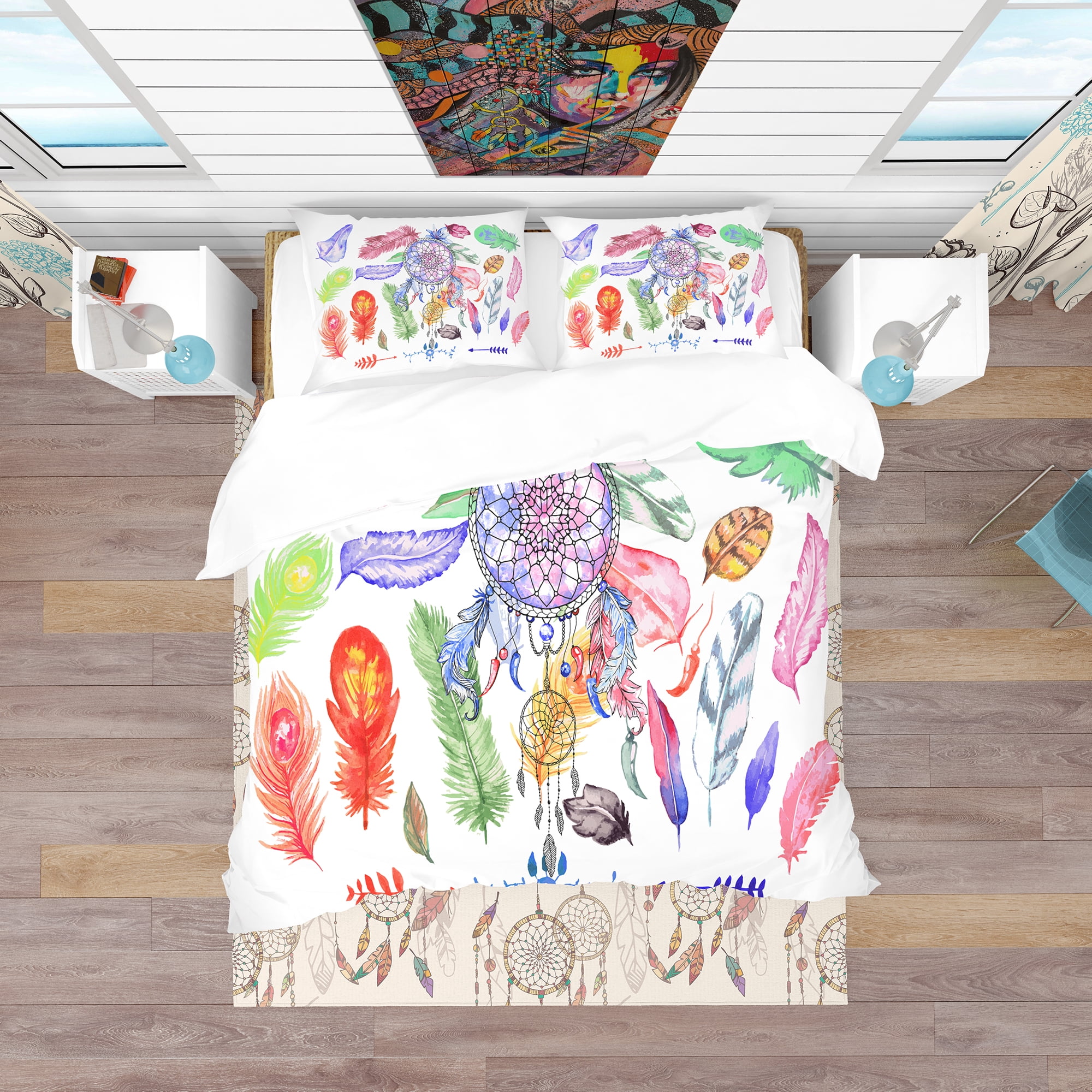 Designart 'Indian Dream Catcher' Southwestern Duvet Cover Set