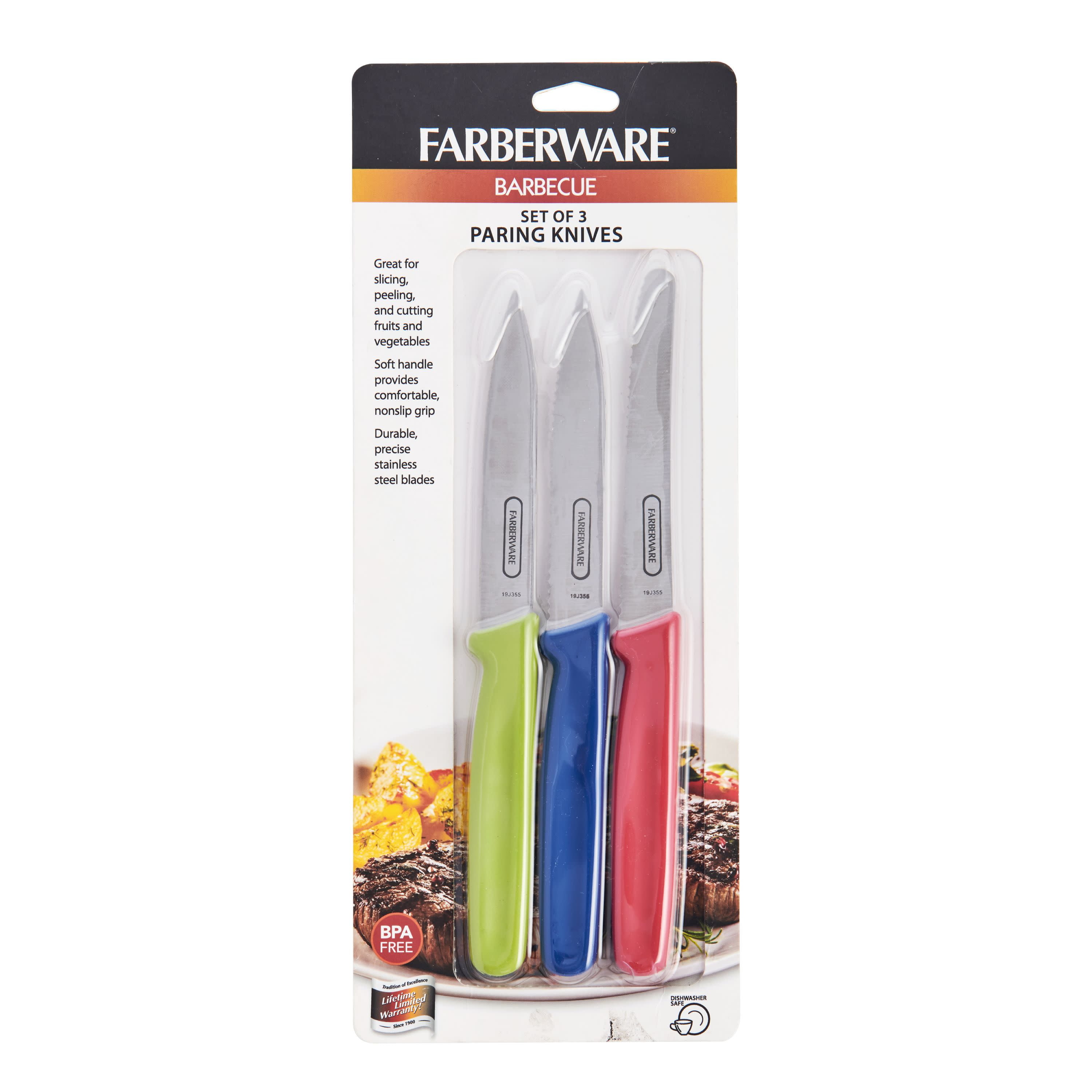 KOLORAE PARING KNIVES - COLORFUL AND FUN, SHARP CUTTING PARING KNIVES MAKE  FOR A GREAT GIFT FOR FRIENDS OR FAMILY (3 SETS OF 2) - AVAILABLE IN A SET