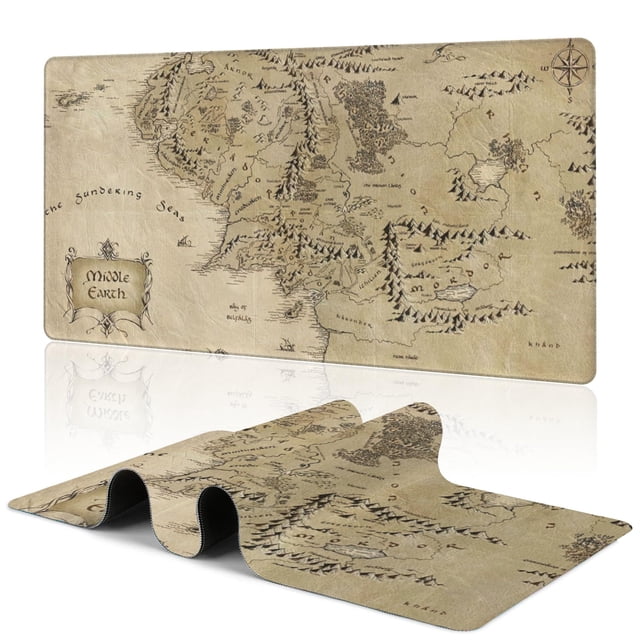 Mouse Pad BYB SATFG Mapa de la Tierra Media 80x40 cm XXL