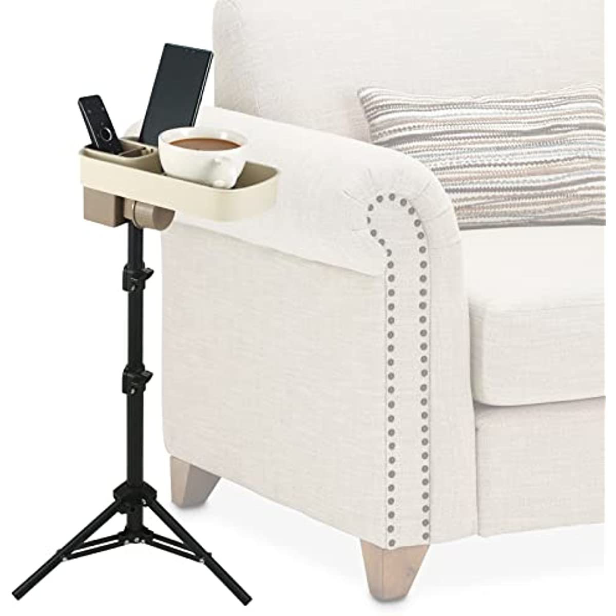 Couch Cup Holder Sofa Drink Holder with Remote Control Organizer and