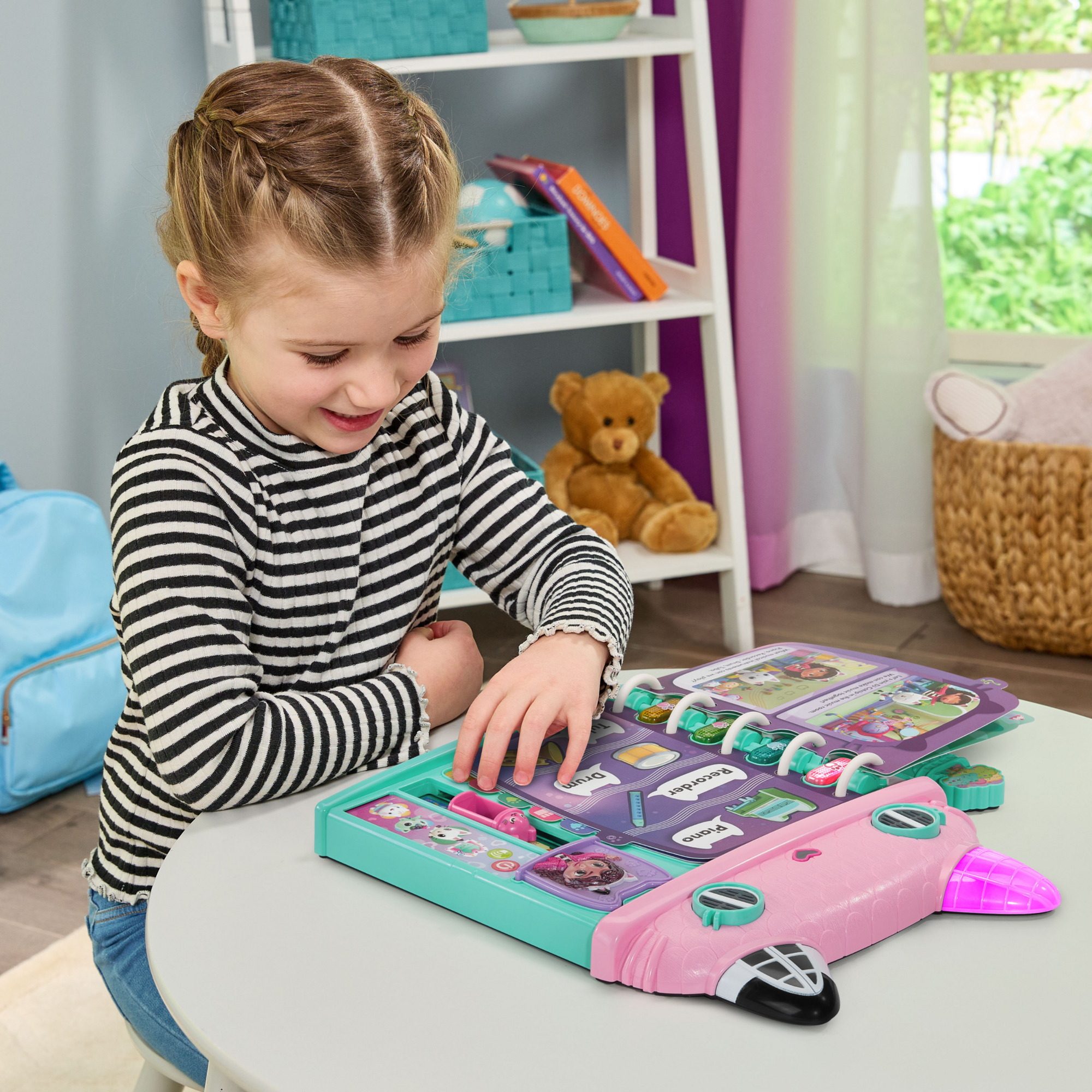 VTech® Gabby's Dollhouse Cat-a-Vator Discovery Book - French Version, 3+ Yrs, VT GABBY CAT BOOK FR