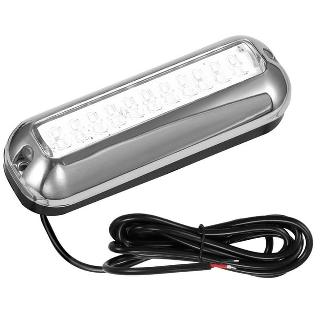 Lampe de Navigation de Bateau de 5.2W 39LED 10-30V 95LM IP68 Imperméable à l'Eau en Acier Inoxydable Bateau Pont Arrière Feu de Navigation pour Ponton Bateau Marin RV