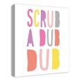 thumbnail image 2 of Creative Products Scrub A Dub Dub Pink 20x24 Canvas Wall Art, 2 of 5