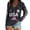 Black, variant on Helii Women's Independence Day 250th Anniversary Printed V Neck Long Sleeve T Shirt Vintage 1776-2026 USA Flag T Shirts 4th of July Summer Patriotic Tops Black L