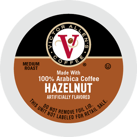 Victor Allen's Coffee K Cups, Hazelnut Single Serve Medium Roast Coffee, 100 (Best Way To Roast Hazelnuts)