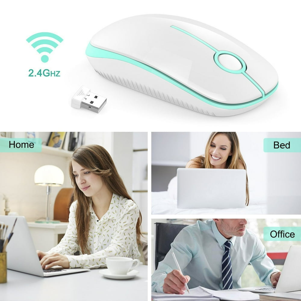 Wireless Mouse 2.4G Computer Mouse Foldable Travel Mouse Mini Mice USB