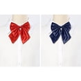 thumbnail image 4 of INSPIRE CHIC Nœud Papillon Mignon Ajustable Couleur Unie Pré-Noué pour Femmes 2 Pcs Rouge+bleu Marine Taille Unique, 4 of 6