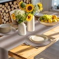 thumbnail image 4 of Brown Ombre Round 13 Inch Placemats Set of 2, Modern Abstract Art Farmhouse Gradient HeatResistant Non Slip Place Mats for Dining Table, Wipeable Braided Kitchen Table Mats for Housewarming, 4 of 9