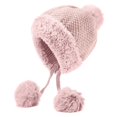 thumbnail image 4 of GPOECD Neck Scarf for Women Thickened Knitted Hat for Outdoor Warmth and Winter Activities with Lining and Ear Warm Design Z03_Pink,One Size, 4 of 4