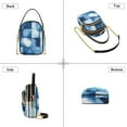 thumbnail image 3 of FORMRS Crossbody Bag for Women Quilted Travel Shoulder Cell Phone Purse with Chain Strap Handbag, Blue Pattern, 3 of 7